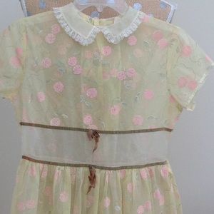 Vintage Flocked Dress